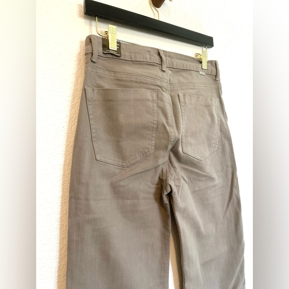 TRACTR Light Charcoal Grey Flannel Soft High Rise Straight Leg Jeans Sz 6/28 - Picture 5 of 12